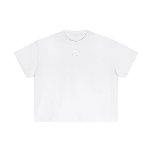 FUK IT UP White Cotton Boxy T-Shirt