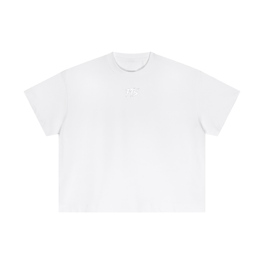 FUK IT UP White Cotton Boxy T-Shirt