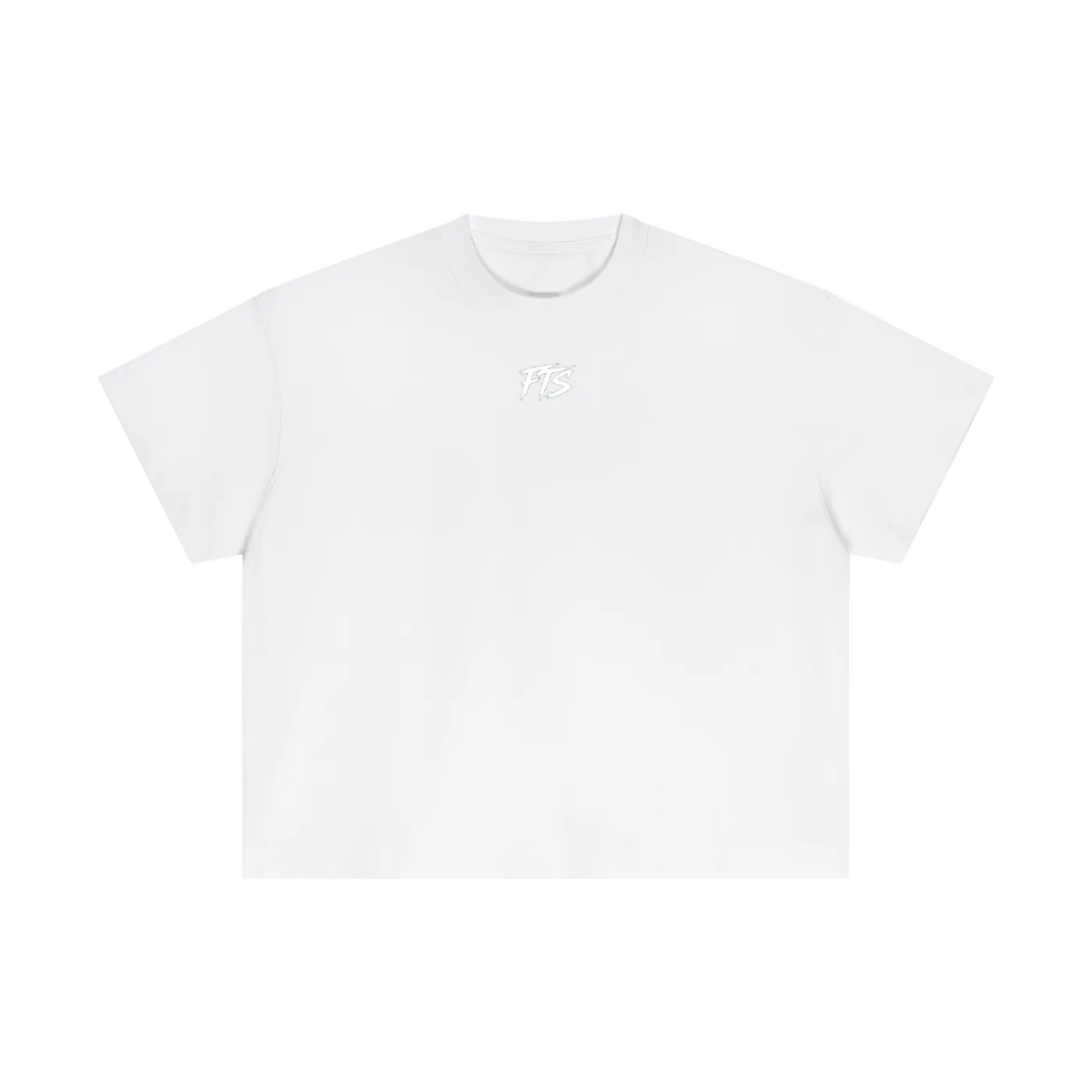 FUK IT UP White Cotton Boxy T-Shirt