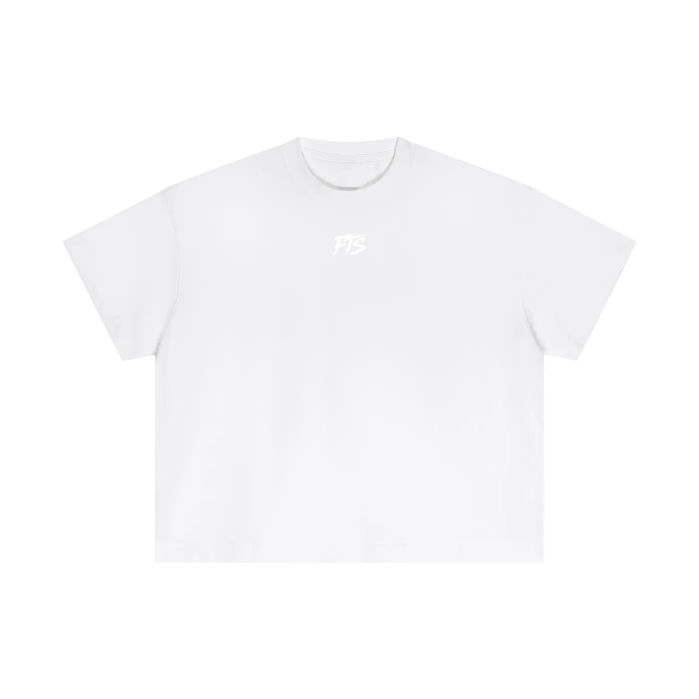 FUK IT UP White Cotton Boxy T-Shirt