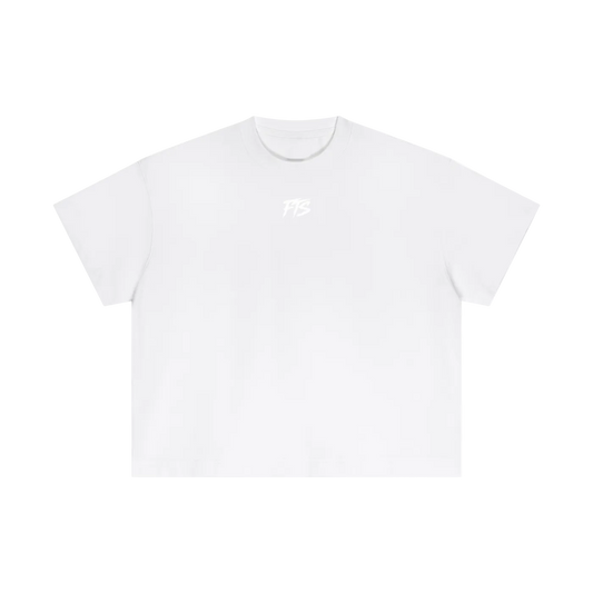 FUK IT UP White Cotton Boxy T-Shirt