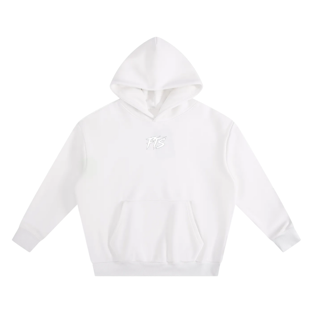 White,Hoodie,Top,FTS,Fuk,It,UP,Boxy,Cropped