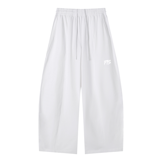 white,pants,sweats,wide,wideleg,fts,merch,face